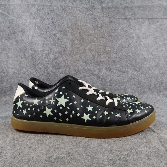 Casual Shoes Mens 44 Sneakers Stars Glow in the Dark Lace Up Trainer Black - Picture 1 of 12